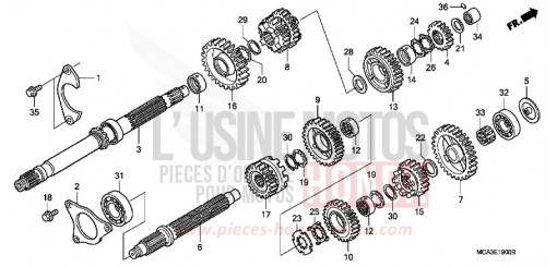 BOITE DE VITESSES GL1800A5 de 2005